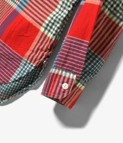 Work Shirt - Red/Green Big Madras Plaid