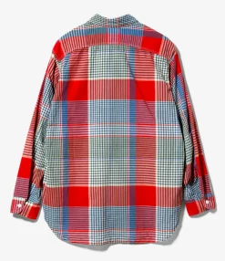 Work Shirt - Red/Green Big Madras Plaid