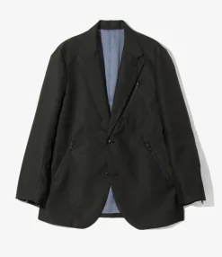 Zipped Pocket 3B Jacket - Black - Poly Serge