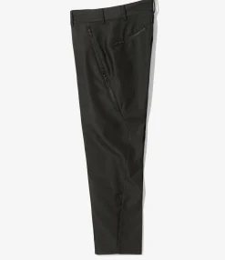 Zipped Pocket Trouser - Black - Poly Serge
