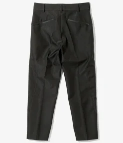 Zipped Pocket Trouser - Black - Poly Serge