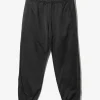 Zipped Sweat Pant - Black -C/PE Bright Jersey