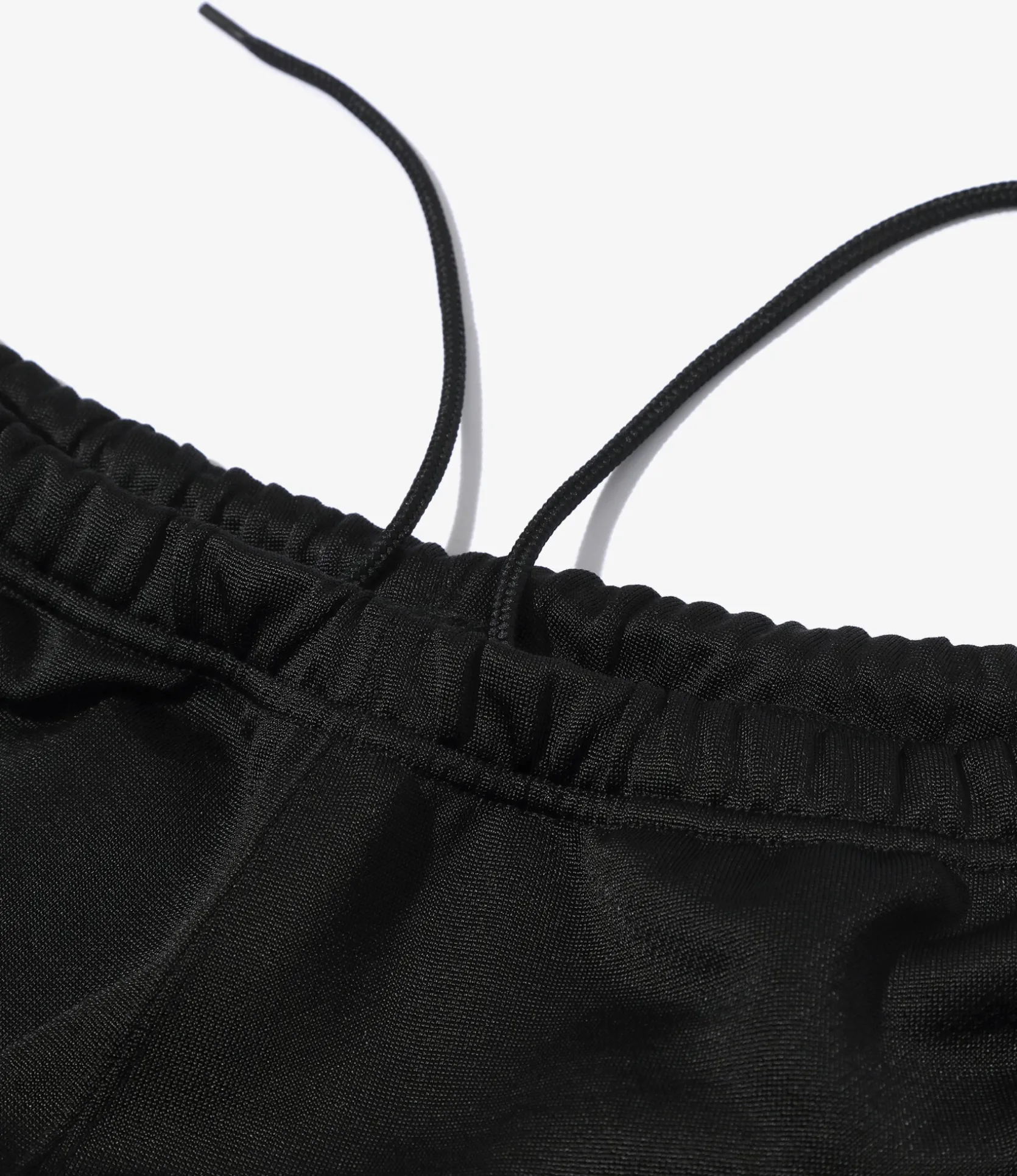 Zipped Sweat Pant - Black -C/PE Bright Jersey