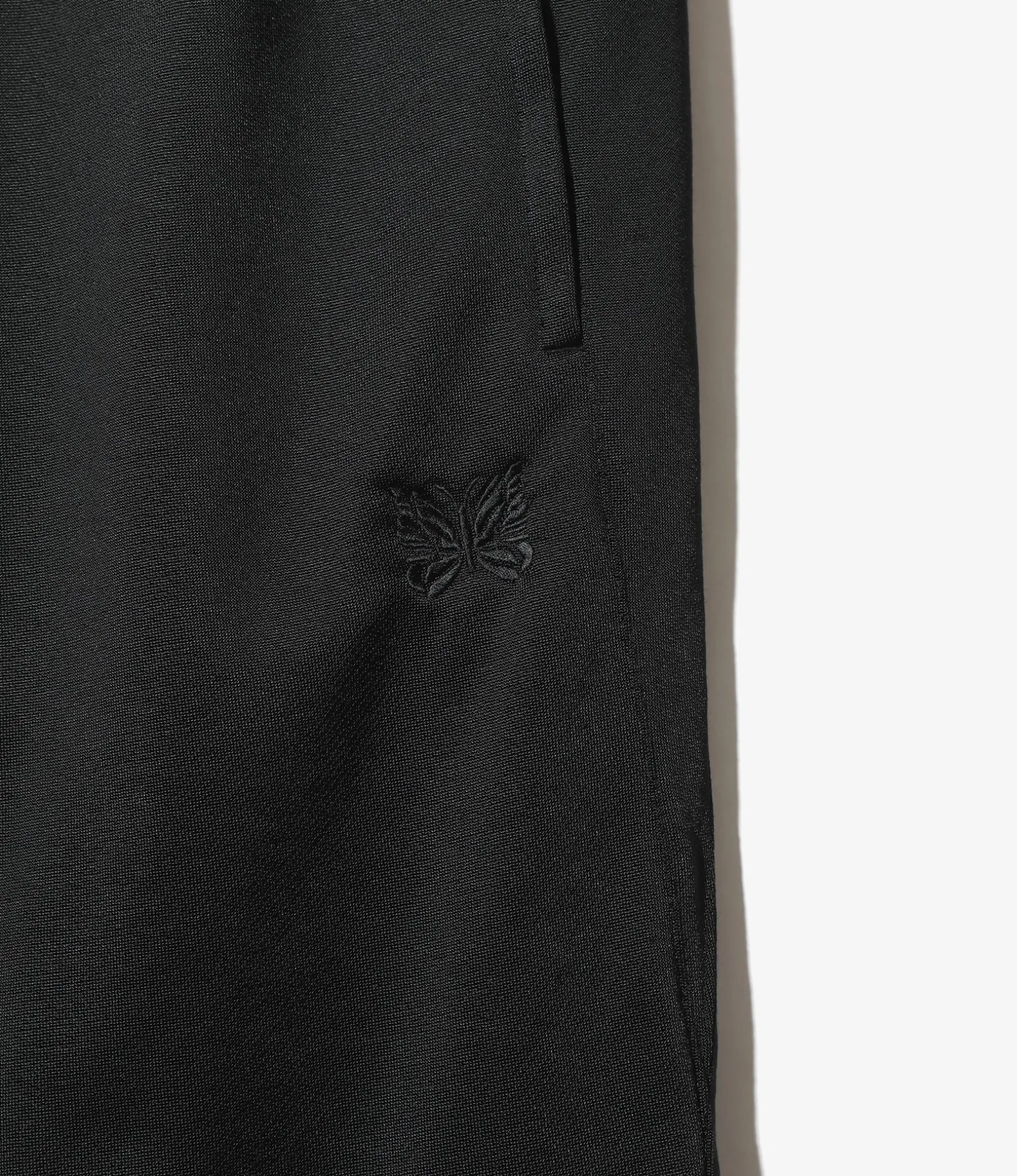 Zipped Sweat Pant - Black -C/PE Bright Jersey