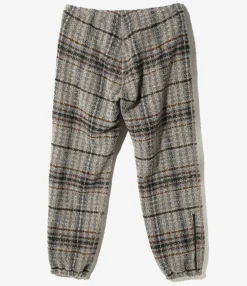 Zipped W.U. Pant - Sax/Brown/Grey - W/PE/PC/AP/N Plaid Tweed